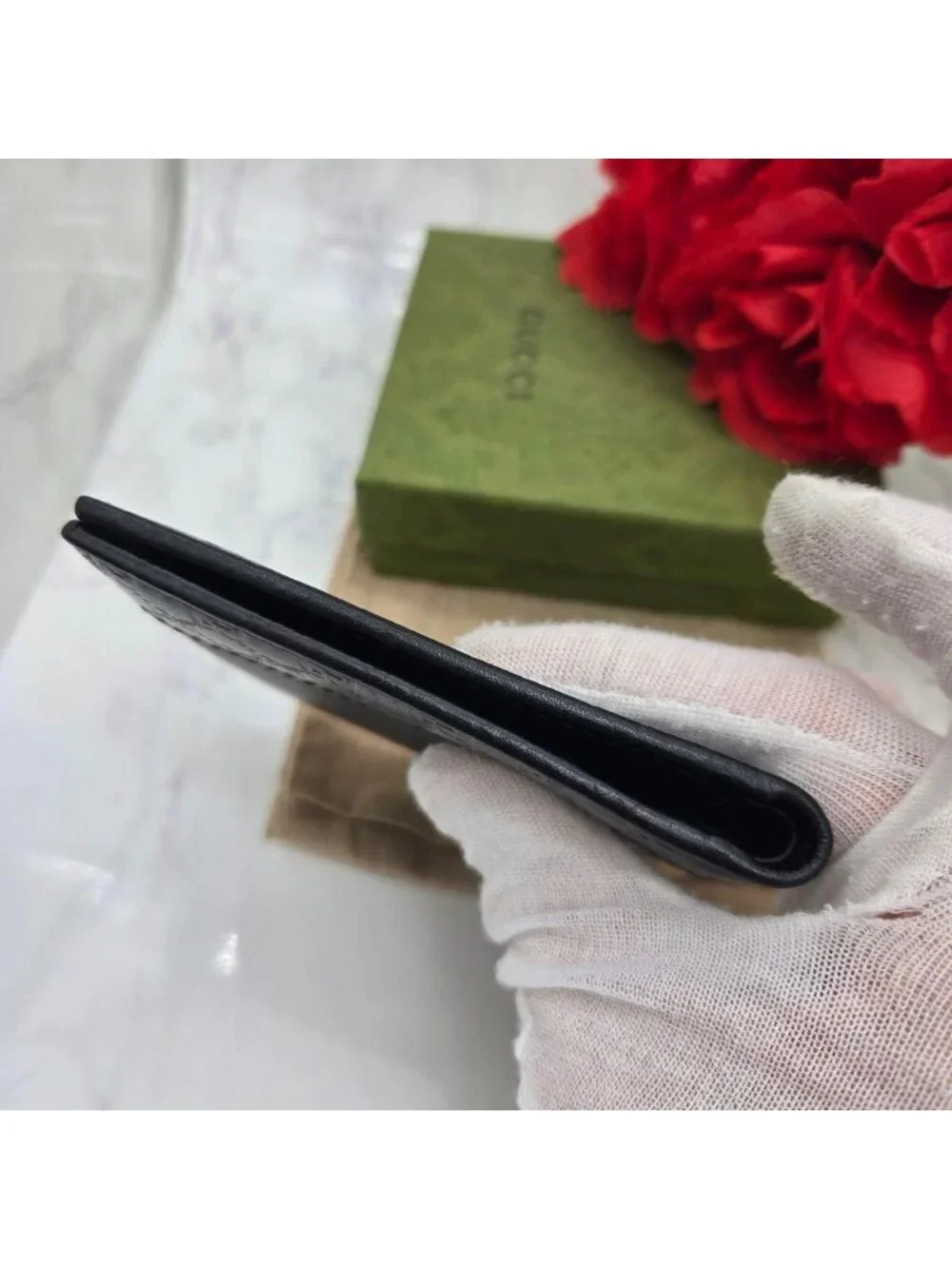 Gucci Billfold Folding Wallet Microshima GG